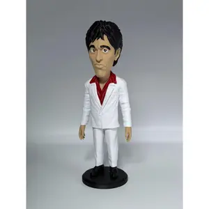 Miami Crime Boss Plastic Figurine - PLA Caricature Statue, 10.5in (240mm Edition) - Shelf Collectible Art Decor