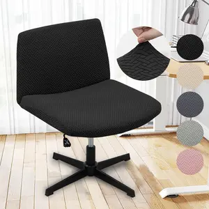 1 Piece Jacquard Armchair Cover, Elastic Easy Washable Chair Protector, Suitable for Office Desk, Makeup Chair, Home Decor