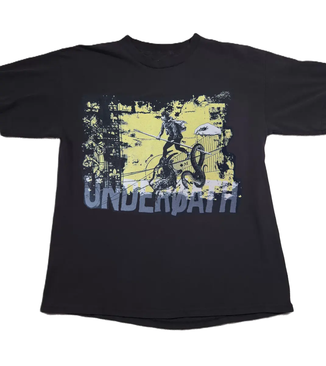 Underoath Vintage Y2K Shirt Metal Post-Hardcore Screamo T-Shirt, Unisex Cotton One Side T-Shirt Fabric Menswear