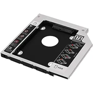 Padarsey Universal 12.7mm SATA to SATA 2nd SSD HDD Hard Drive  Adapter Tray Enclosures Compatible with    ThinkPad  Gateway    MSI Laptop