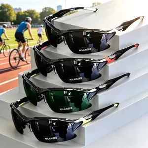 4-Pack Polarized Sports Sunglasses for Men & Women – UV400 Lightweight Cycling & Running Glasses, Windproof Wrap Around Shades for Fishing, Driving, Golf & Outdoor Sports
