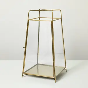 14" Brass Finish Lantern Small - Hearth & Hand with Magnolia