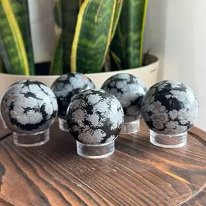 Snowflake Obsidian Sphere Crystal