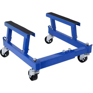 🔧 1500-lb engine dolly, adjustable width & height, 4 swivel casters, rubber pads. Move your ATV or motorcycle engine solo—no hoist, no help.