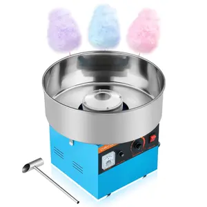 fathersdaygift  VEVOR Cotton Candy Machine Commercial, 1000W Electric Candy Floss Maker, Easy Use with 15 inch Stainless Steel Bowl and Sugar Scoop, Makes Hard Candy for Home Kids Birthday, Family Party, Blue