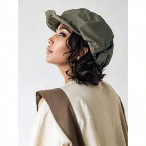Beret・Retro Artistic Style Newsboy Cap | Large Size, Three-Dimensional, Makes The Face Look Smaller・Slouchy Style, Versatile | A Must-Have For Artistic Style Women To Go Out In Spring And Autumn・Retro Wear | New Style, Breathable・ Painter Hat Elements,sum