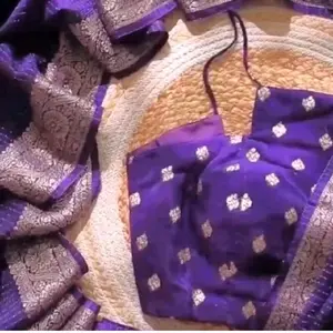 indian saree with blouse