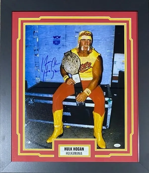 Hulk Hogan Signed Autographed Framed 16x20 Photo JSA Authenticated Hulkamania High Quality Museum Quality Matte Paper Unframed Poster