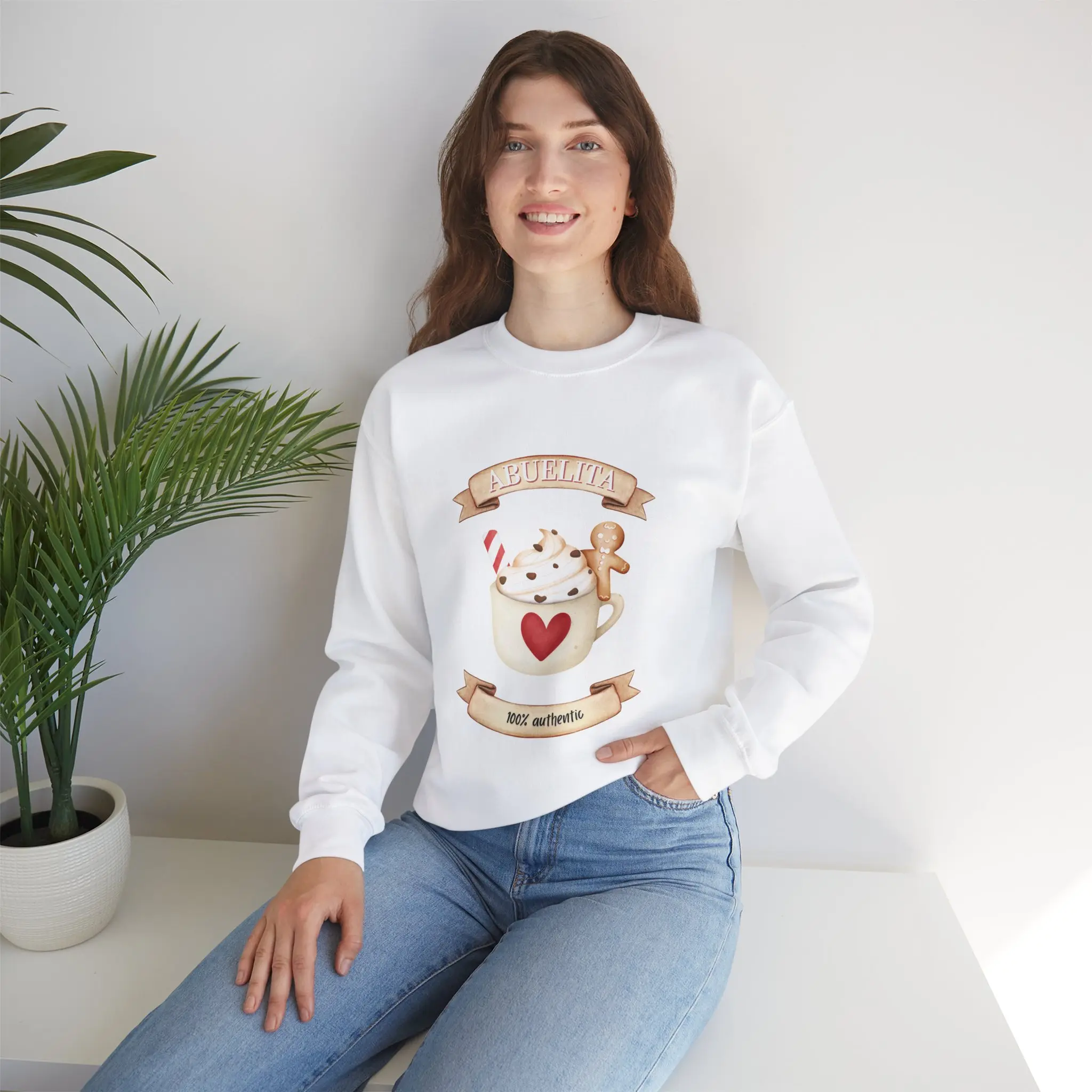 Abuelita Hot Chocolate Christmas Sweater - Soft and Breathable Fabric - Unisex Fit - Comfort