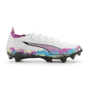 PUMA Womens Ultra 6 Carbon Brilliance Firm Ground Soccer Cleats  - White