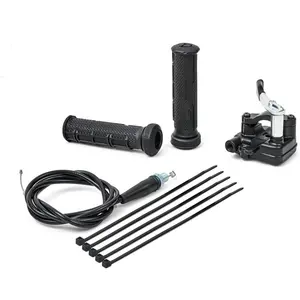 New 7/8'' 22mm Thumb Throttle Cable Accelerator Handle Assembly for 50cc 70cc 90cc 110cc 125cc 250cc ATV Quad Go Kart TaoTao Pit Bike (Black)