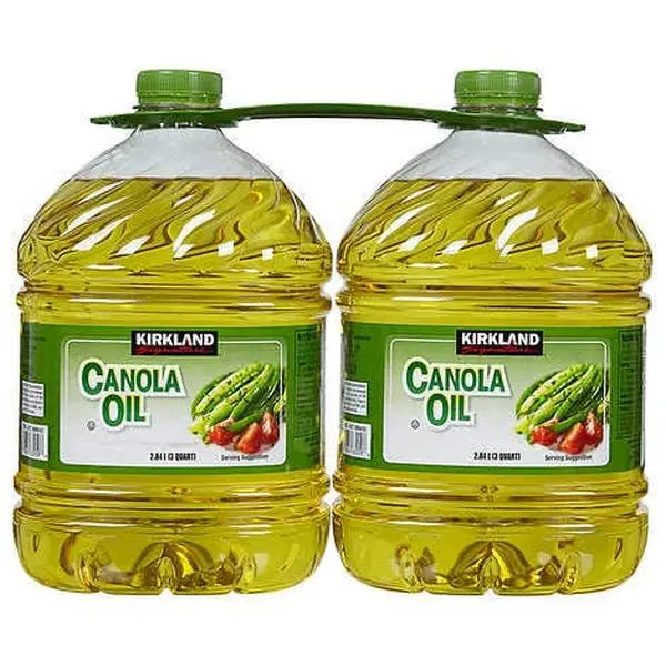 Kirkland Signature Kirklands Canola Oil - 2.84 L Bottle, 2-Count Cooking Essential Oil