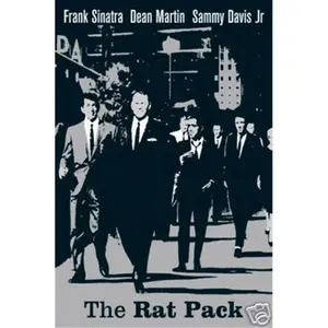 212 MAIN Vintage Frank Sinatra Rat Pack Vegas Walk Poster - 24x36 in Large Artistic Collectible Print, Room Decorations for Entertainment Enthusiasts