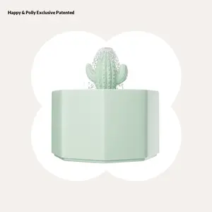 50oz/1.5L Ceramic Food-Grade Cactus Cat Water Fountain Pet Fountain Large Capacity for Kittens and Puppies Usb Powered with Filter