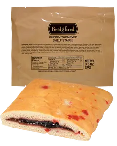 Cherry Turnover 3 Pack - Bridgford MRE Ready To Eat Meal