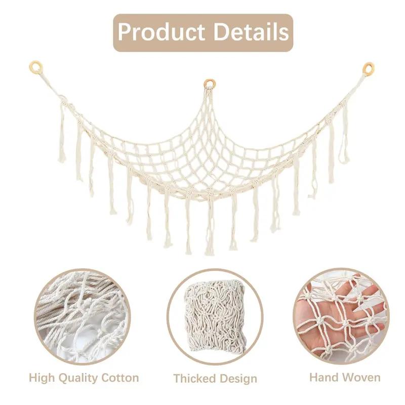 Turns Clutter into Cute Decor – Pink Stuffed Animal Storage Hammock, Large Corner Net for Stuffed Animals, Plush Holder for Kids Nursery & Bedroom, Essential Toy Organizer