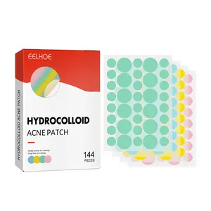 EELHOE Colorful Hydrocolloid Pimple Patches with Centella Asiatica, Salicylic Acid - Gentle, Non-Irritating for Facial Acne Repair, Skin Healing