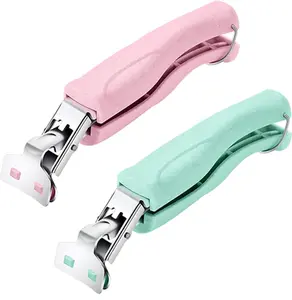 Stainless Steel Anti-Scalding Hot Bowl Dish Plate Gripper Clips Tongs Clamp Holder for Moving Hot Plate or Bowls with Food Out from Instant Pot Microwave Oven (2, Green,Pink)