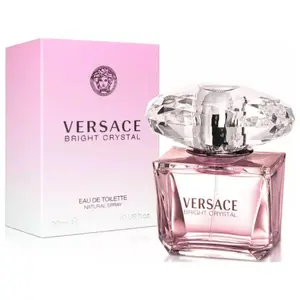 VERSACE Bright Crystal Women's Eau de Toilette (EDT) - 1.0 fl oz, Pomegranate and Rich Amber Sweet Tart Scent, Long-Lasting, New in Box