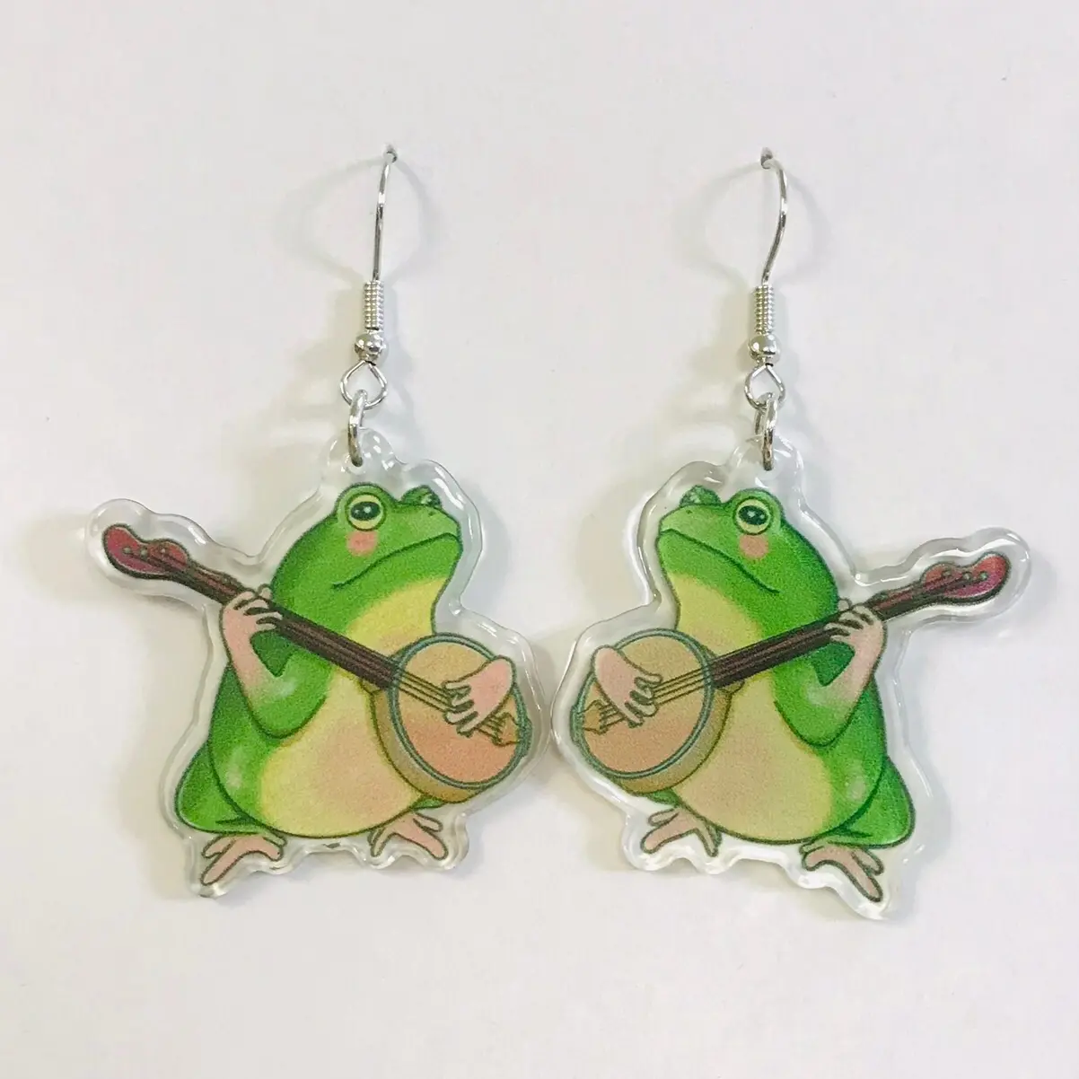 Banjo frog earrings Banjo frog earrings