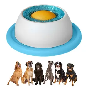 Dog Licking Bowl Slow Feeder Interactive Anti-Anxiety Snack Dispenser with Non-Slip Base for Puppies & Kittens Promotes Dental Health retractable leashes cat lover bag adjustable pet harness collar safety treat pouch two breakaway fordogs mini tracker