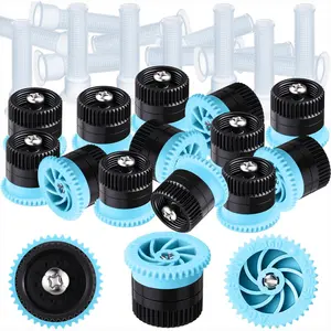 16 Pcs Variable Arc Nozzle Radius High Efficiency Replacement Pop up Sprinkler Heads Compatible with Rainbird, Hunter, Orbit Pop-up Sprinklers(Blue,6 Van)
