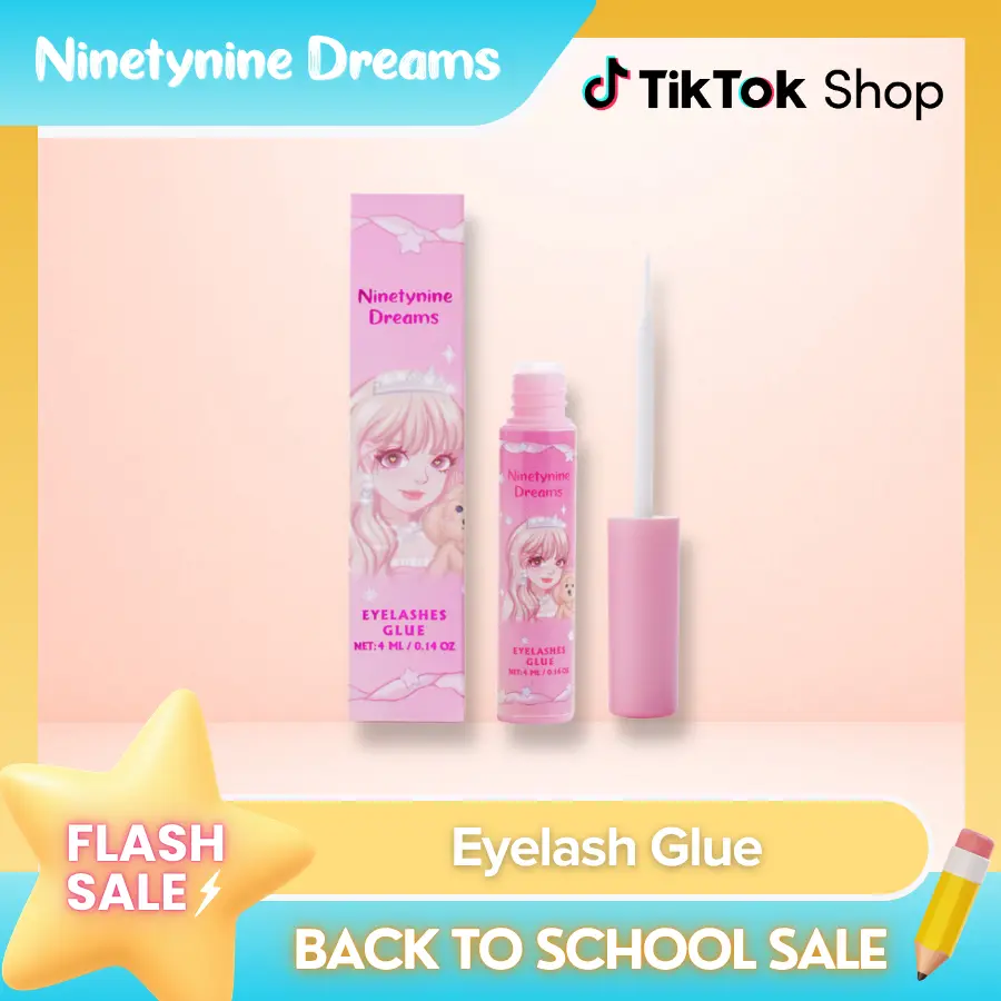 Ninetynine Dreams Eyelash Glue For Everyday Lash Cluster & Strips Latex-Free Sensitive Eye Beginner Friendly Adhesive Lash Glue Daily Cosmetic