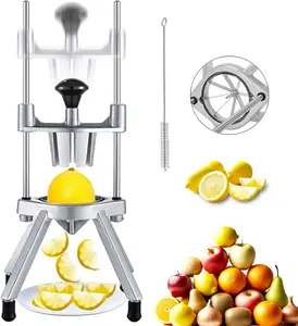 8-stage commercial easy slicer stainless steel blade fruit lime slicer, lemon cutter, suitable for 8 wedge-shaped slices in bars and restaurants