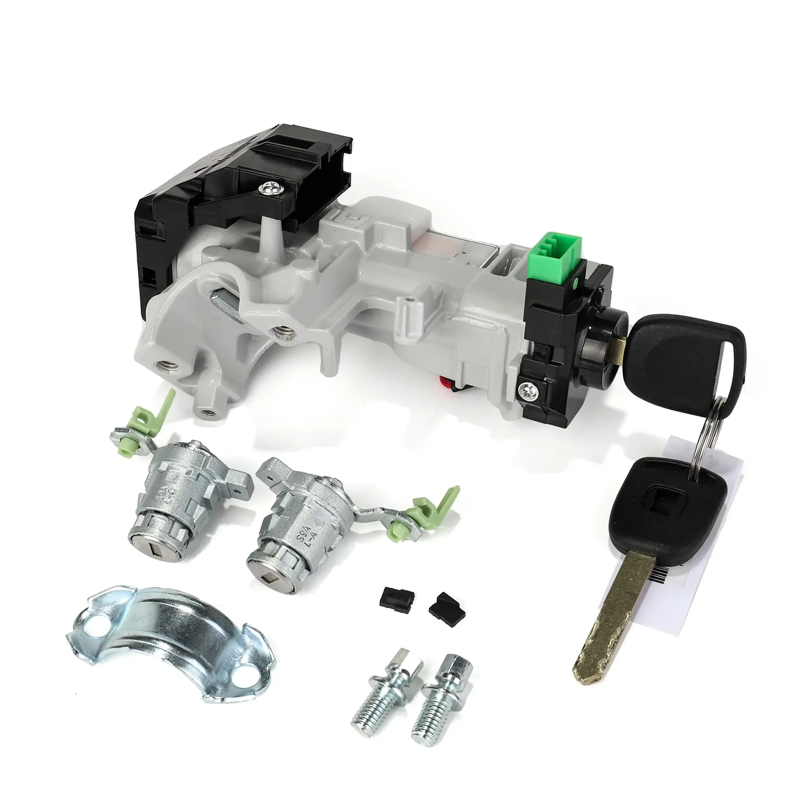 3mirrors Automotive Ignition Switch Assembly & Door Lock Cylinder Key Set - Car Security Lock for 2003-2005 Honda Civic, Accord, CRV - OE# 06350-SAA-G30, 35100-SDA-A71