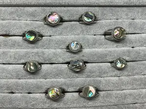 Abalone Sterling Silver Rings