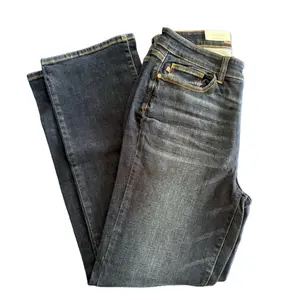 Judy blue mid rise dark wash boot cut jeans 14W