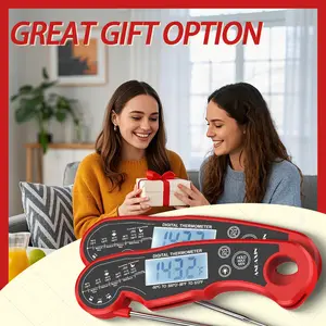 [BBQ Essential]Digital Meat Thermometer - 3s Instant Read Backlight Magnetic Waterproof for Steak Cooking, Grilling, Frying, Roasting Kitchen Utensils,Labor Day Special Gifts for Men Him Dad Birthday Kitchenware Oven Modern,Halloween Gift