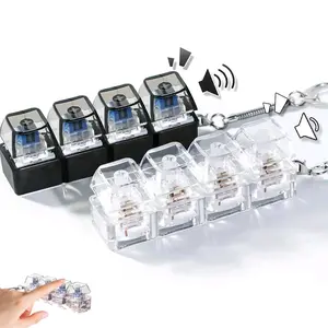 Portable Four-Key Stress Relief Keychain, Snake Bone Chain, Effective Anxiety Relief, Reusable Design, Suitable for Daily Use, Stylish Keychain