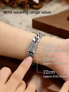 Vintage Bracelet, Twisted Bracelet, Punk Style Stainless Steel Bracelet for Men, Fashion Jewelry for Party, Daily Decor, Trendy All-match & Exquisite Jewelry for Birthday Gift