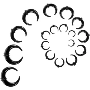 18 count Septum Pincher Tapers Rings, Septum Stretching  Kit  Cartilage , Expander Rings for Nose Ear Gauges