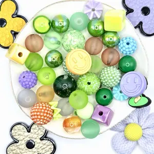 (NEW) Special Characters Colorful Resin and Acrylic Beads & Charms Mix for DIY Beaded Pens, Keychains, Phone Chains and Other DIY Projects, DIY Beading and Jewelry Accessories - Special Colors