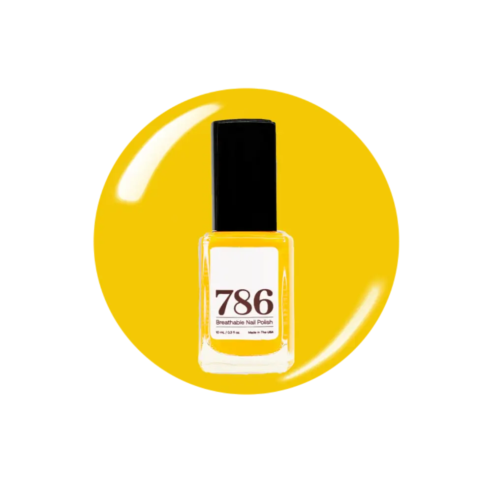 Izamal Breathable Nail Polish - Bold Mustard Yellow Shade - Nail Art Manicure
