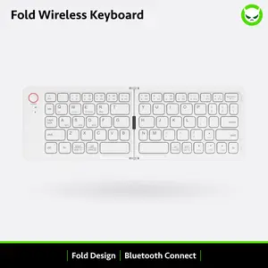 【B023 Bluetooth Foldable Keyboard】Ultra Light Compact Dual Folding Ergonomic Multi-system Compatible All Anbernic Game Console / PC / Laptop / IPad / Cellphone ( Windows / iOS / Android ) 10-day Battery