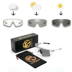 Photochromic Polarized Aviator Sunglasses, Oversized Y2K Vintage Z87+ Safety heatwave glasses UV400 Eyewear for Men & Women Ideal for Sports, Fishing, Golf, Cycling, and Driving