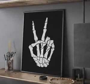 Halloween Peace Skeleton Hand
