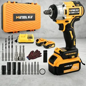 1/2" Cordless Impact Wrench| High Torque Gun w/ 2 Batteries for Car Repair & Tire Change