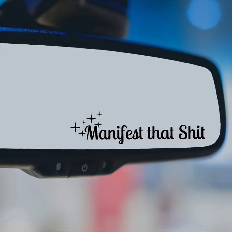 Mirror stickers, showcase oneself, funny car window stickers, mental health car stickers, positive and affirmative stickers, Car Decorative Sticker, Car Decals, Car Decoration, Vehicle Exterior Decoration, Car Window Decal
