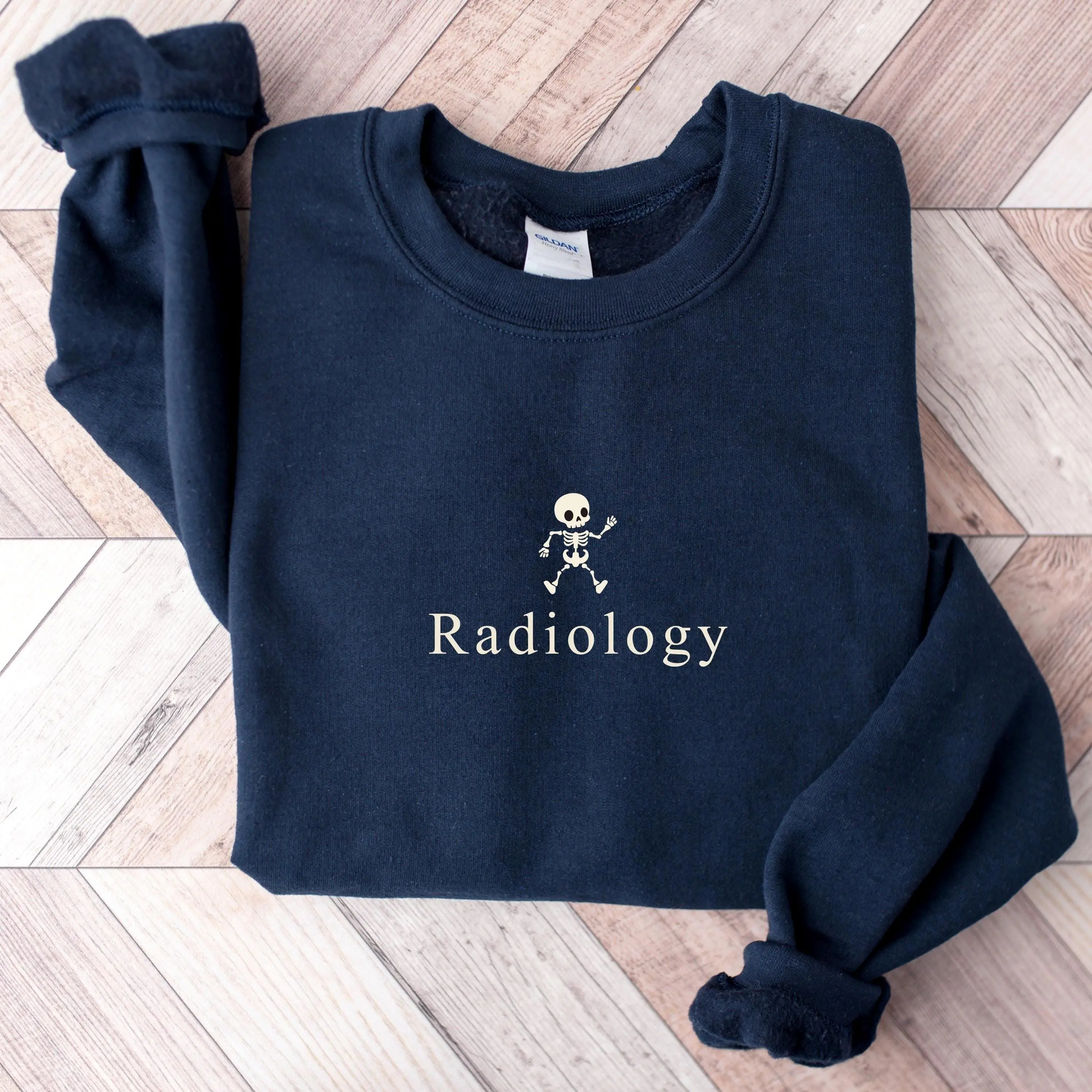 Radiology Skeleton T-Shirt & Sweatshirt - X-Ray Tech Medical Student Crewneck, Rad Tech Sweater