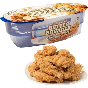Original Better Breader Batter Bowl- All-in-One Mess Free Breading Station Tool- Great for Parties & Easy Cooking