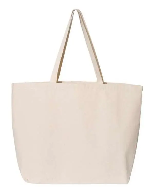Customized Jumbo Gusset Tote - Add choice of Image to the front of the tote!