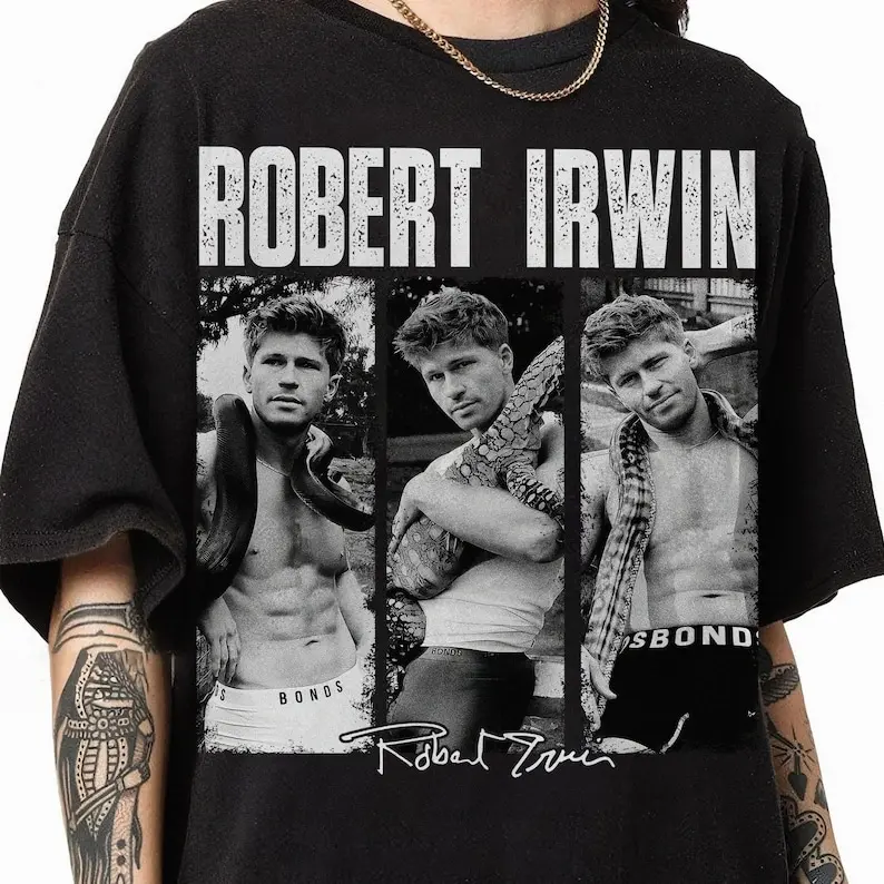Robert Irwin Zookeeper Retro 90s Shirt, 100% cotton Vintage Robert Irwin Fan Gift,Gift For Her Or Him, Robert Irwin Wildlife Photographer shirt