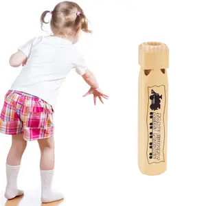 4 Tone Wooden Train Whistle for Kids Educational Musical Instrument