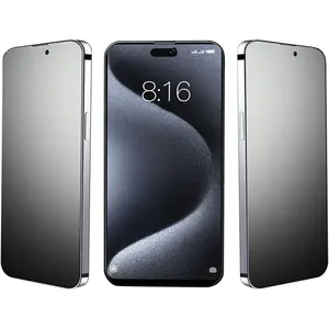 3 Pack for iPhone 16 Pro Max Matte Privacy Screen Protector Full Coverage 9H Anti-fingerprint Anti-Spy Matte Tempered Glass for iPhone 16 Pro Max,6.9"