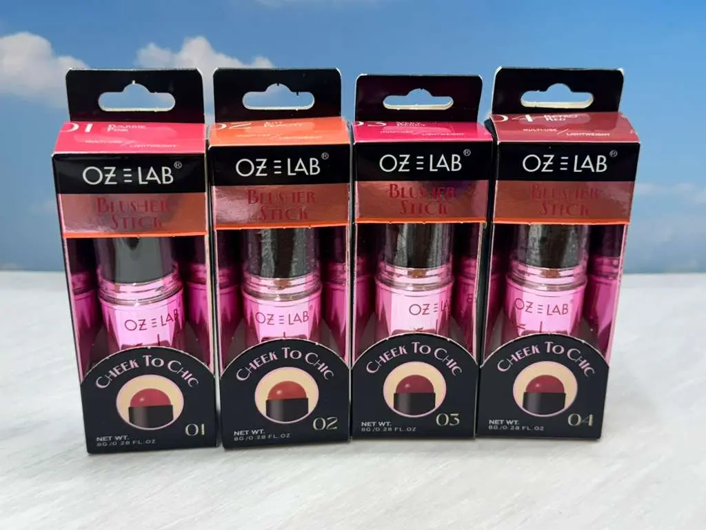 Oz Lab Beauty Blusher Stick -beautiful color - Cheek to Chic lightweight matte set of 4
