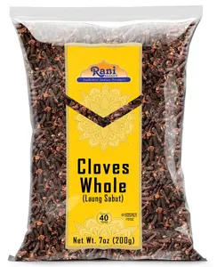 Rani Cloves Whole (Laung) 7oz (200g) Great for Food, Tea, Pomander Balls and Potpourri, Hand Selected, Spice ~ All Natural | NON-GMO | Kosher | Vegan